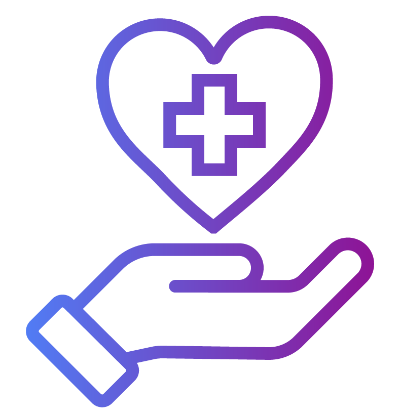 icon of a hand holding a heart with money symbol
