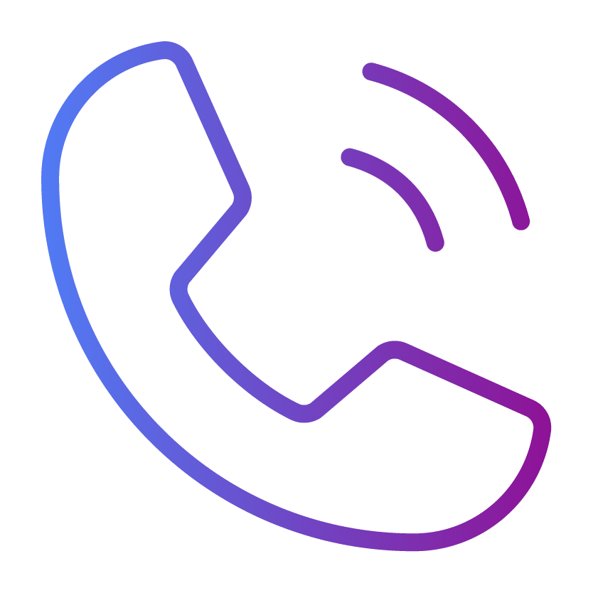 icon representing chat and phone agent support