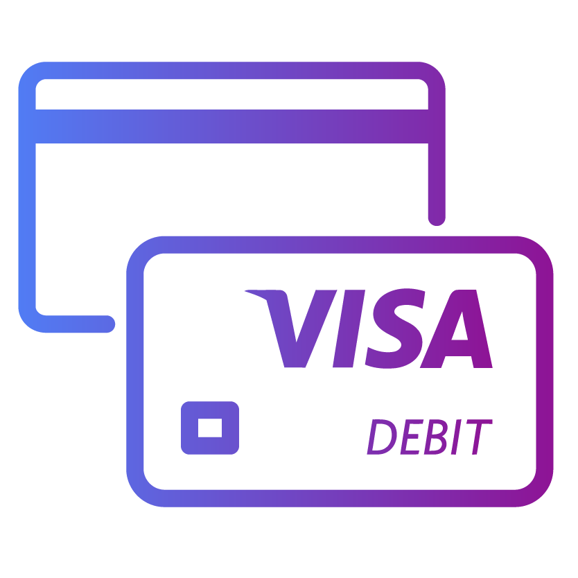 icon of visa debit card