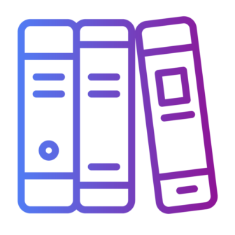 books on a shelf icon